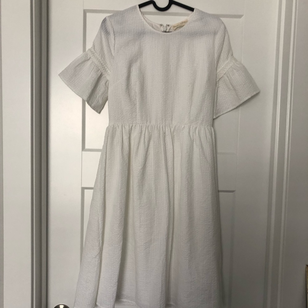 Rachel parcell white puff sleeve dress size SMALL